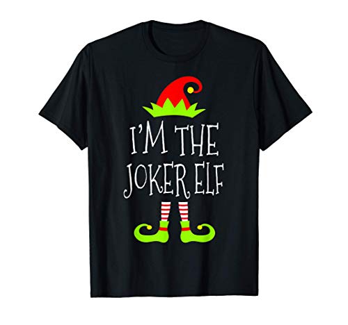 I'm The Joker Elf Matching Family Christmas Holidays Gift Maglietta