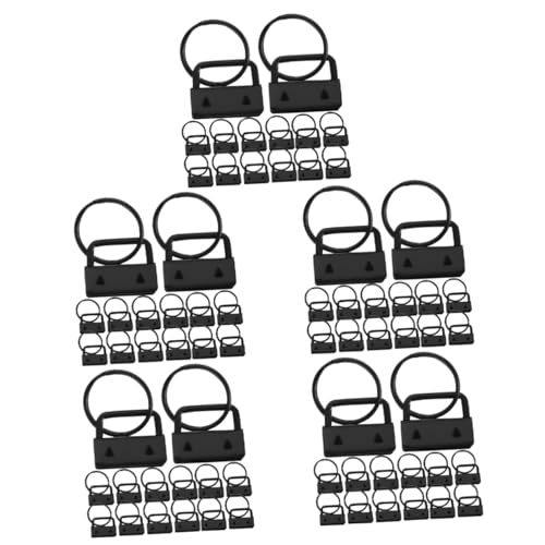 DIYEAH 150 Piezas clip cincha para llavero llaveros cintas cordino cordon hardware cordón clave kit llavero clip cola bolso accesorios Dongguan cadena reloj Acollador planchar