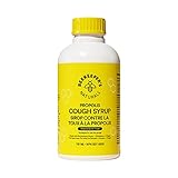 Propolis Honey Cough Syrup Daytime for Adults - by Beekeeper's Naturals - Elderberry, Bee Propolis, Buckwheat Honey - Immune Support & Throat Soothing, 4 oz
