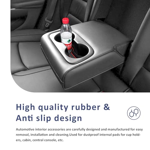 Tapetes Portavasos de Silicona para Chevy Malibu 3 Pzs miniatura 3