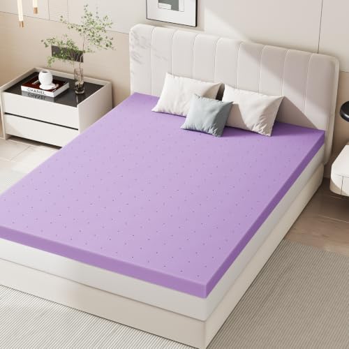 Image of Sweetcrispy Mattress Topper Queen, 1.5 Inch Cooling Gel Memory Foam Mattress Pad for Pressure Relief, Breathable Bed Topper for Back Pain, Sleeper Sofa RV Camper, CertiPUR-US Certified