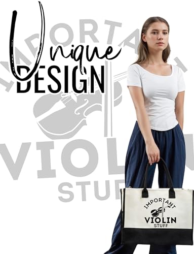 Bolsa Tote para accesorios de violín con cierre y correa miniatura 2