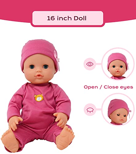 The New York Doll Collection B306-B308 Interactive 16 Inch Baby Doll Toy Doctor Kit thumb #4