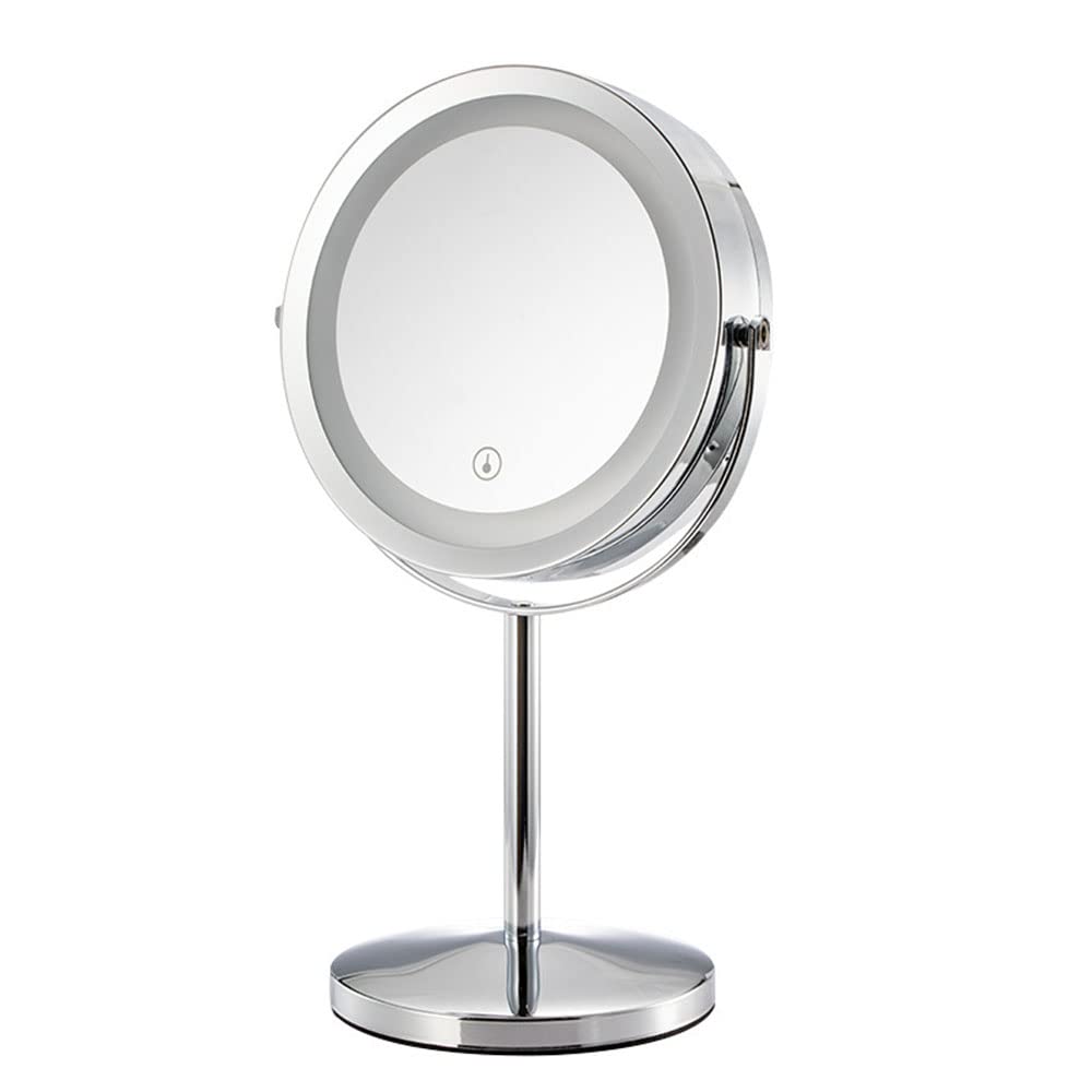 N\C Makeup Mirror,Vanity Mirror with 22 Lights,LED Makeup Mirror,Trifold Makeup Mirror,Dual Power Supply,Portable Trifold Mirror(Black) (A-Makeup Mirror)