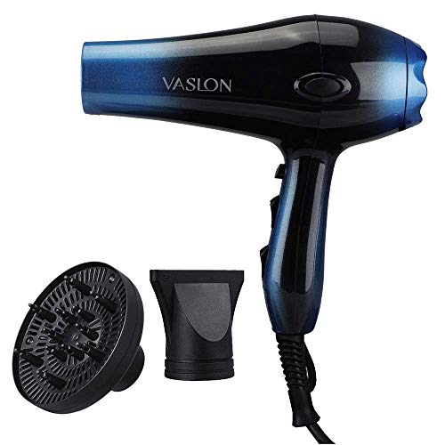 Professional Salon Hair Dryer, Powerful 1875W Low Noise Fast Drying Blow Dryer, Ceramic Tourmaline Lightweight Hairdryer with Concentrator Nozzle & Cool Button,2 Speed and 3 Heat Setting