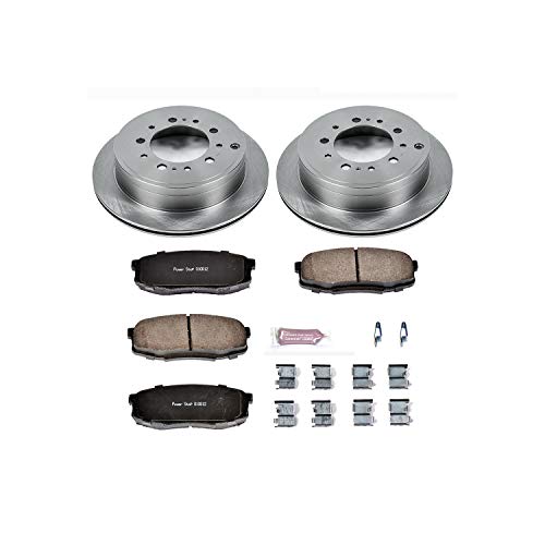 Power Stop KOE3073 Autospecialty Rear Replacement Brake Kit-OE Brake Rotors & Ceramic Brake Pads For 2008-2021 Lexus LX570 Toyota Tundra Land Cruiser Sequoia - Image 4