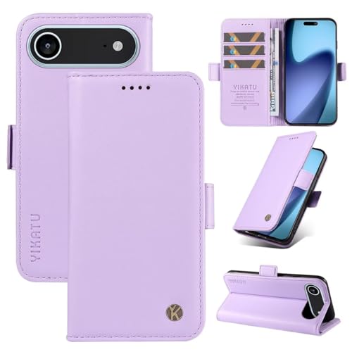 Caseurban iPhone 17 Air用 ケース 手帳型 PUレザー カード収納付き スタンド機能搭載 マグネット式 大容量 財布型 おしゃれ 耐衝撃 スマホカバー 360度全面保護 放熱性 防指紋 防汚 防汗 手触り良い あいふおん16E 手帳型