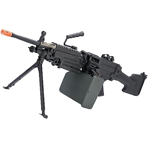 Evike Airsoft - A&K/Cybergun FN Licensed Middleweight M249 Minimi Airsoft Saw (Model: MK II/Black) Cover