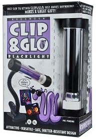 Bayco Bookworm DL-710 Clip & Glo 13-Watt 120V Fluorescent Blacklight w/Flexible Neck & Clamp (Black)