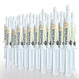 SynChill AF Calming Gel for Nervous Horses - Single Serving - Advanced Formula with L-Theanine, Increased Potency, 100% Natural Supplement, Disposition & Confidence Support for Horses - 25 Pack