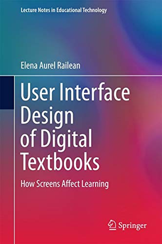 Buy User Interface Design of Digital Textbooks — BookShops.in