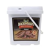 LEM Products Backwoods Original Jerky Seasoning, Ideal for Wild Game and Domestic Meat, Seasons Up to 100 Pounds of Meat, 4 Pound, 5.5 Ounce Bucket with Pre-Measured Cure Packet Included