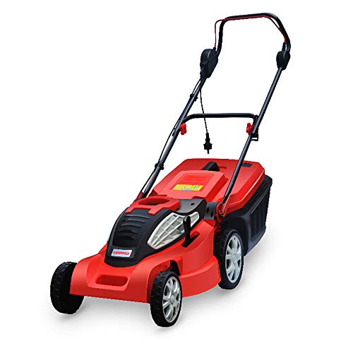 QJJML Push Lawn Mower, 1800W High Power, Temperature Control Protection, Can Cut Manila, Bermuda Root And Other Harder And Denser High Lawn,40Mpowercord