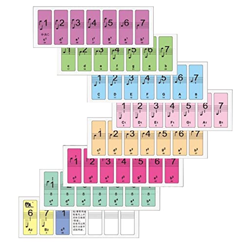 88 touches clavier électronique piano touche débutant notes étiquettes autocollantes