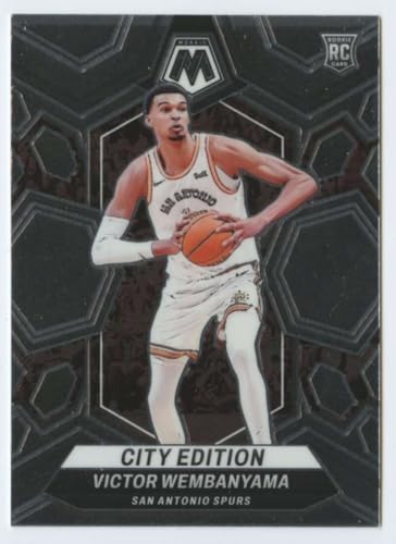 2023-24 Panini Mosaic #282 Victor Wembanyama RC Rookie City Edition San Antonio Spurs NBA Basketball...