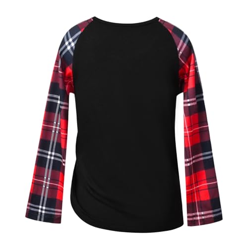 Mirawise Girls Casual Long Short Shirts Tunic Tops Tee Shirt T-Shirts Side Tie Blouse 4-13 Years2