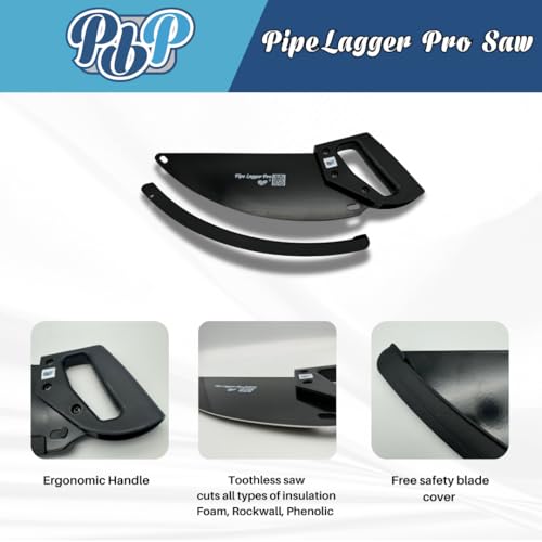 PBP PipeLagger Pro Pipe Insulation Saw with Guard and Free Sharpener, Black - Image 2