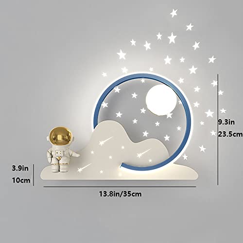 Lámpara Infantil Astronauta LED Azul de Pared miniatura 5