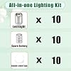Mini luces LED 10 pcs, luces LED pequeñas a batería, estroboscópicas de colores | Tamaño mini, multiusos, 10 juegos de baterías de repuesto, mini luces para manualidades, cajas de sombra, decoración, accesorios para casas de muñecas 8