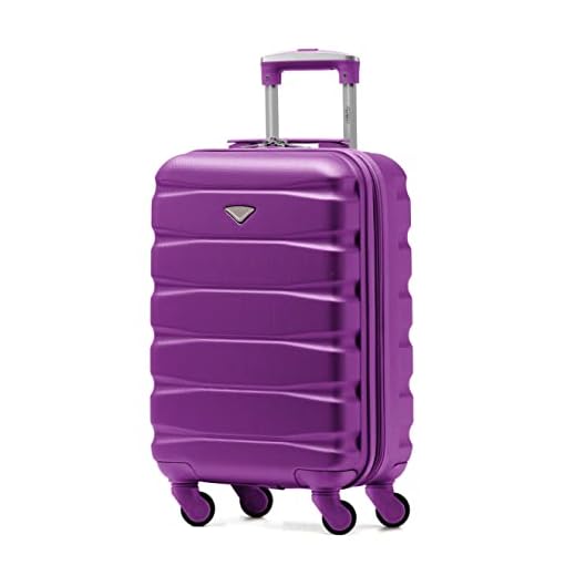 Flight Knight ABS 3 Tamanos Maleta Ligera Compatible con Vueiling, Iberia, RyanAir, Easyjet, Air Nostrum, Air Europa Entre Muchas Otras! Maleta De Mano 55x35x20 cm Maletas De Viaje Grandes 4 Ruedas