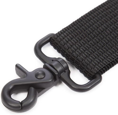 Image of NANUK Adjustable Shoulder Strap, 57.5 inch - Heavy-Duty, Padded with Non-Slip AirCell Cushioning - Black | Neoprene Strap with Aircell Padding, Coated-Steel Clasps, Fits Nanuk 905-945 Cases, Black