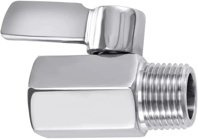 Miniatura 2 de Válvula de bola de acero inoxidable 316 de cierre de válvula de bola de 14 pulgadas NPT macho hembra conector de montaje de tubería para agua, gas,