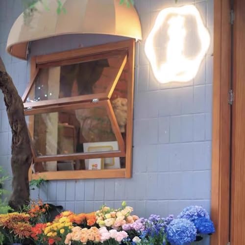 Folding Sliding Window for Food Truck & Concession Stand, 43.2 x 27.5 in, Perfect for Snack Serving, Cake Shop & Home Use, Durable Vertical Design