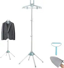Suporte para Passar Roupa No Chão, Cabide Telescópico Ajustável, Passadeira de Passar Roupa Dobrável Portátil, Altura Ajustável