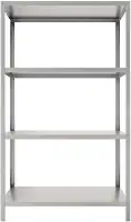 Estante Para Câmara Fria Aço Inox 4 Planos Lisos Promo24h