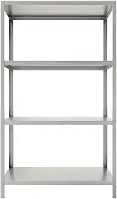 Estante Para Câmara Fria Aço Inox 4 Planos Lisos Promo24h