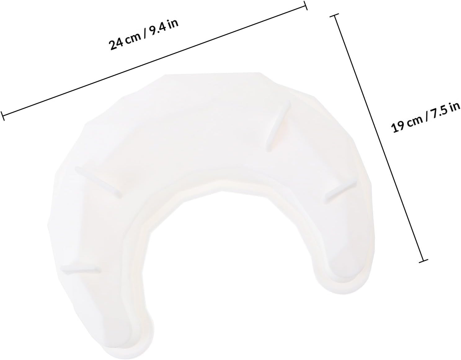 Wakauto Moon Shape Cake Mold Silicone Bakeware for Mousse and Gelatin