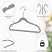 Quality Kids Plastic 30 Pack Non Velvet Non-Flocked Thin Compact Children's Hangers Swivel Hook for Shirts Blouse Coats (Gray, 30)
