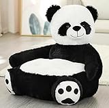 Kids Cartoon Stuffed Armchair, Children’s Stuffed Sofa, Baby Animal Support seat, Toddlers Animal Furniture, Kids Pillow Seating Cushion, Animal Stuffed Toy (Panda Bear)