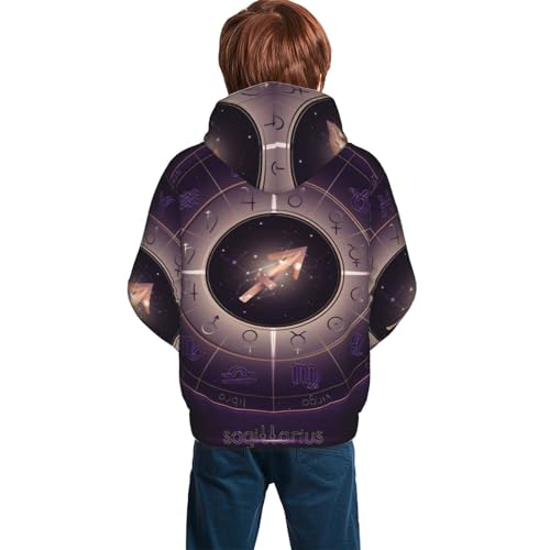 Sagittarius Boy, Girls Sports Shirt Youth Pullover Fashion Hooded Sweatshirt2