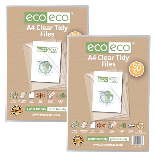 Bolsa A4 ecológica premium eco-eco Eco227x2 de 120 micras con apertura doble duradera