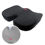 MAPOBI Cojin Silla Oficina con Funda Intercambiable, Cojin Lumbar Silla Oficina, Cojin Coxis, Cojines Ortopedico para coxis, para Sillas Gaming y Oficina, Cojin antiescaras