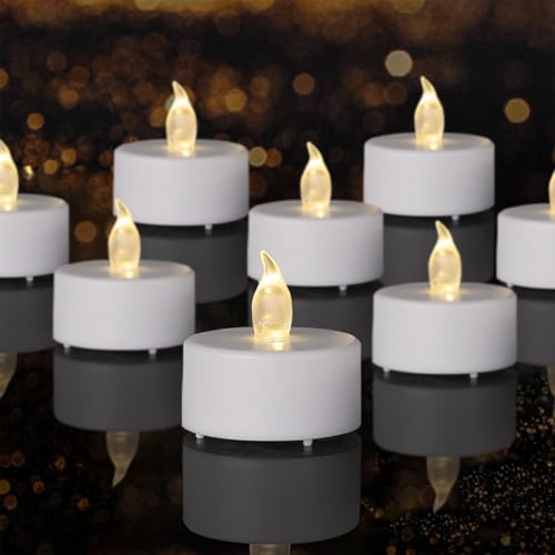 Battery tealight candles for a cruise cabin nightlight