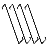 Over The Door Hooks 14”, 4 Pack Door Hanger Hook Z-Shaped Wreath Hanger Fits for 1-3/8” &...