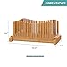 Bamboo Bread Slicer, Adjustable Bread Slicer Guide with 3 Thickness Size, Foldable Compact Chopping Cutting Board, Great for Homemade Bread, Cakes, Bagels
