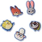 Crocs Uni Zootopia Schuhanhänger, mehrfarbig, Einheitsgröße, 5 Stück, mehrfarbig, Einheitsgröße