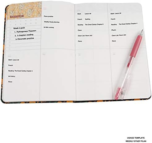 A5 Undated Weekly Planner Notebook, Undated Monthly Weekly Planner with to-Do List Organiser, Productivity Planner Diary 2023