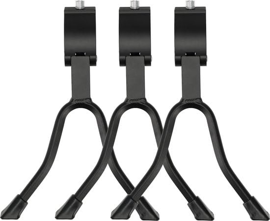 Support de vélo double anti-chute en métal noir 26-28 pouces | Lot de 3
