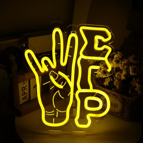 Image of Sigma Sorority Neon Signs Gesture Neon Lights Signs, Rho Sorority Gifts for Women,Neon Lights with USB Power and Dimmable Paraphernalia LED Neon Signs for Birthday Party Decorative