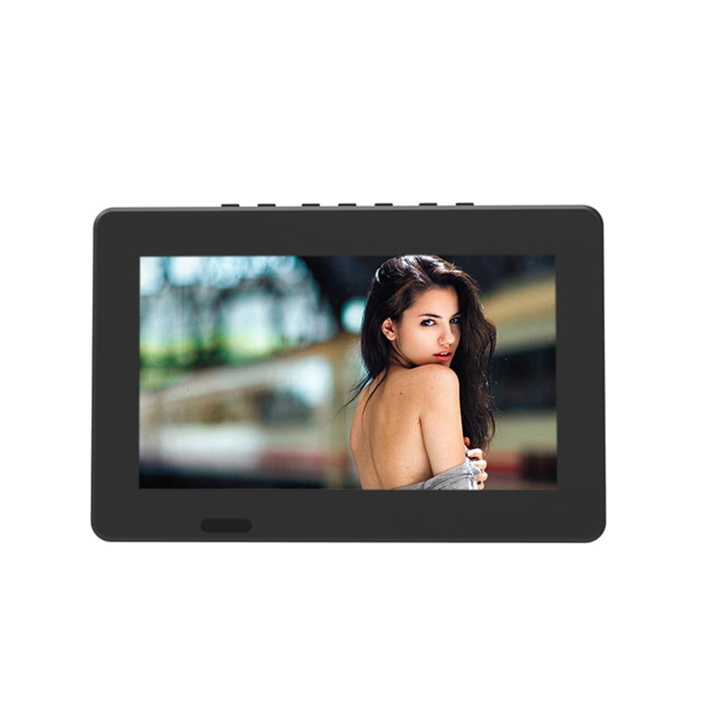 Téléviseur Numérique Portable ATSC 7 Pouces, Compatible avec la Vidéo 1080p, Écran LED HD, Batterie Rechargeable Intégrée