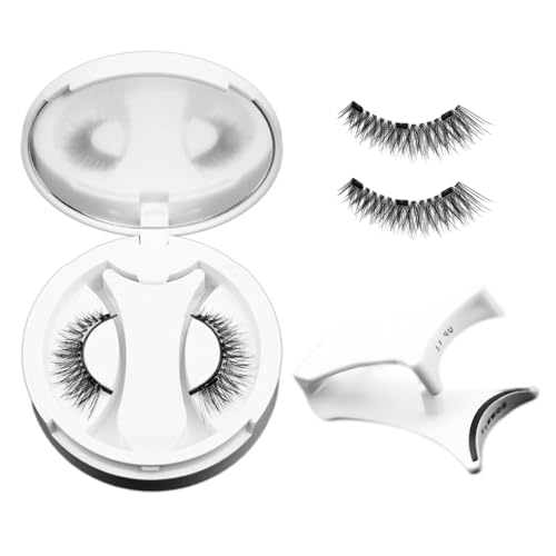 Zhuomuniao Magnet Eyelash,Wiederverwendbare Künstliche Wimpern,Magnetische-Wimpern natürlicher Look mit Applikator,Magnet-Wimpern Set einfach zu tragen und entfernen mit 4-Schritt Anleitung (Natural)