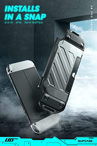 Image of SUPCASE Unicorn Beetle Pro Series Case for Nintendo Switch OLED Model (2021), Dockable Rugged Protective Case (FrostBlack)