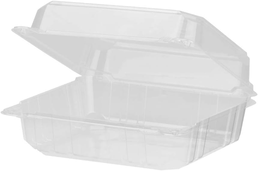 Karat Earth KE-HC95PLA-1C 9''x5'' PLA Hinged Container