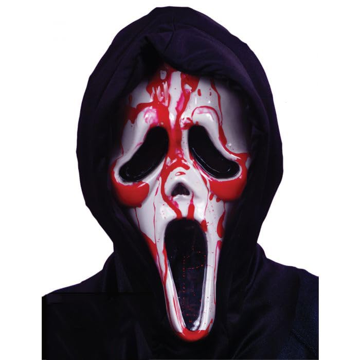 Ziggos PartyBleeding Ghost Face Mask With Blood and Pump