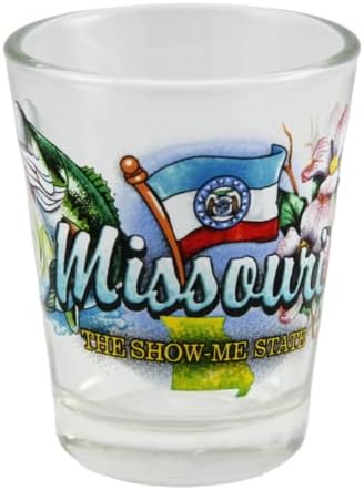 World By Shotglass Missouri Show Me State Elements Shot Glass