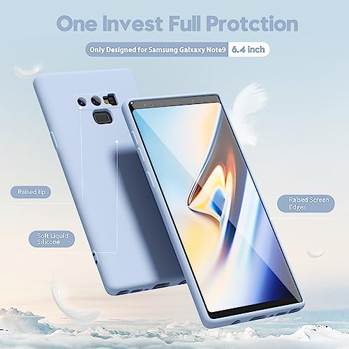 Coque Samsung Note 9 silicone haut de gamme oakxco bleu épuré - 3